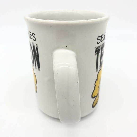 "SEX RELIEVES TENSION" Vintage coffee cup mug with Humorous Character RUST CRAFT - Picture 7 of 12